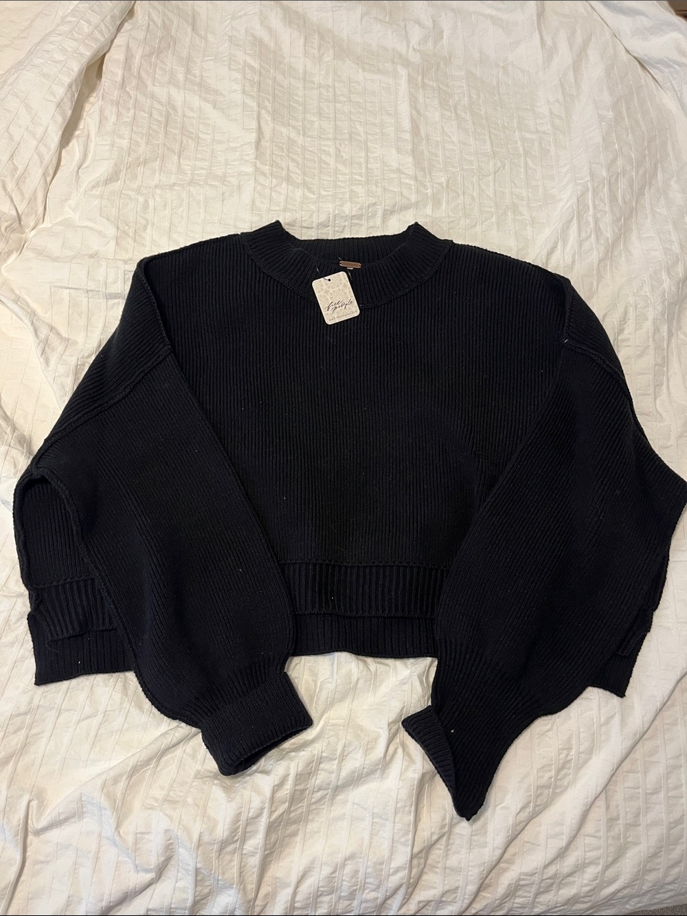 FREE PEOPLE EASY STREET CROPPED SWEATER